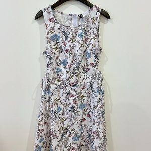 White Floral Pattern Sundress